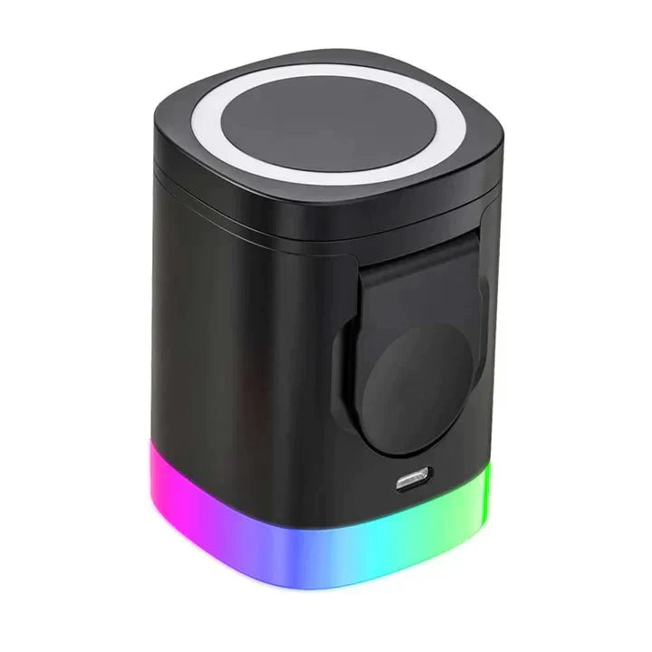 3-in-1 Wireless Magnetic Charger with RGB - ChargerTecno