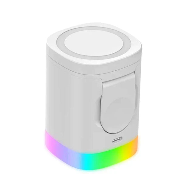 3-in-1 Wireless Magnetic Charger with RGB - ChargerTecno
