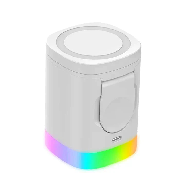 3-in-1 Wireless Magnetic Charger with RGB - ChargerTecno