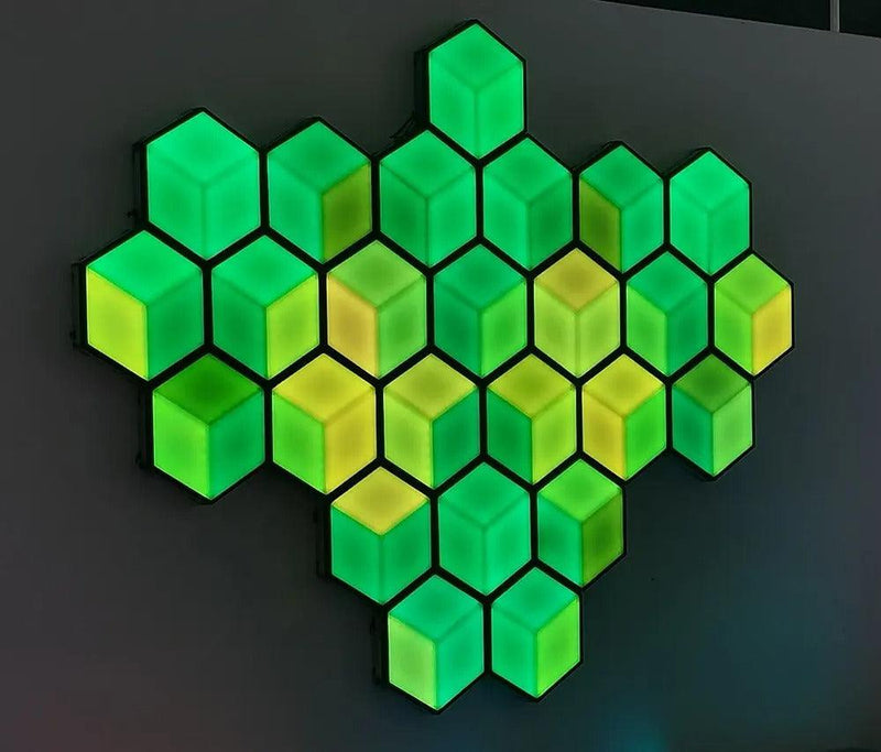 RGB LED Hexagonal Wall Lamp