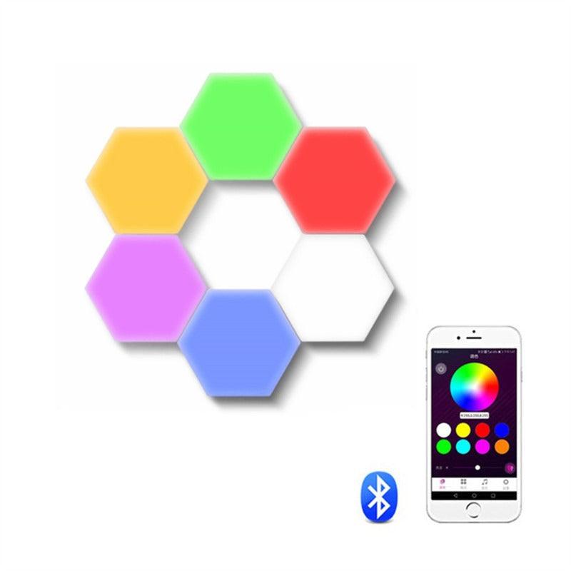 RGB LED Hexagonal Wall Lamp