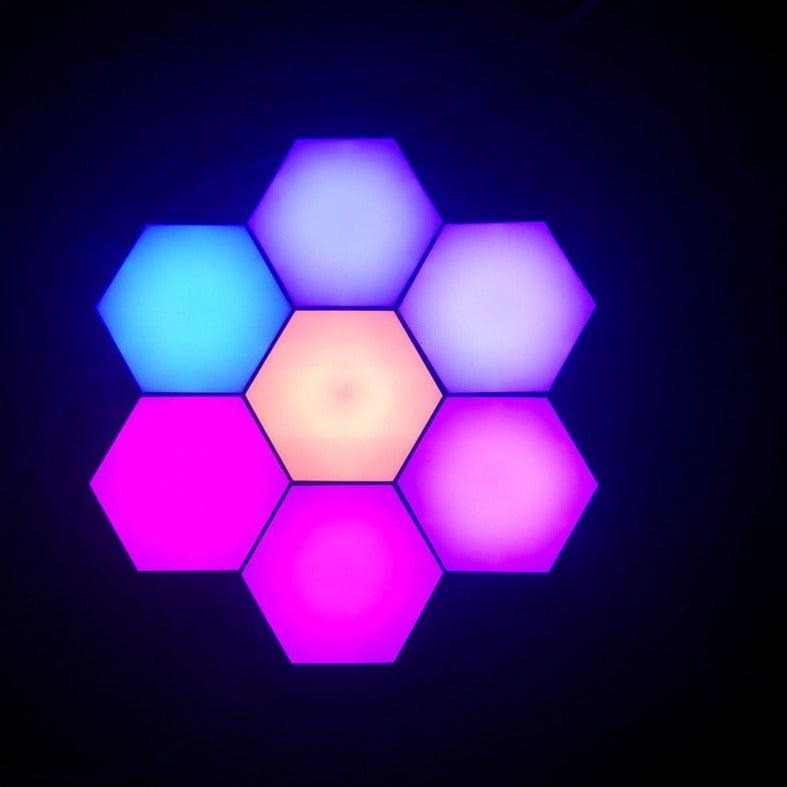 RGB LED Hexagonal Wall Lamp